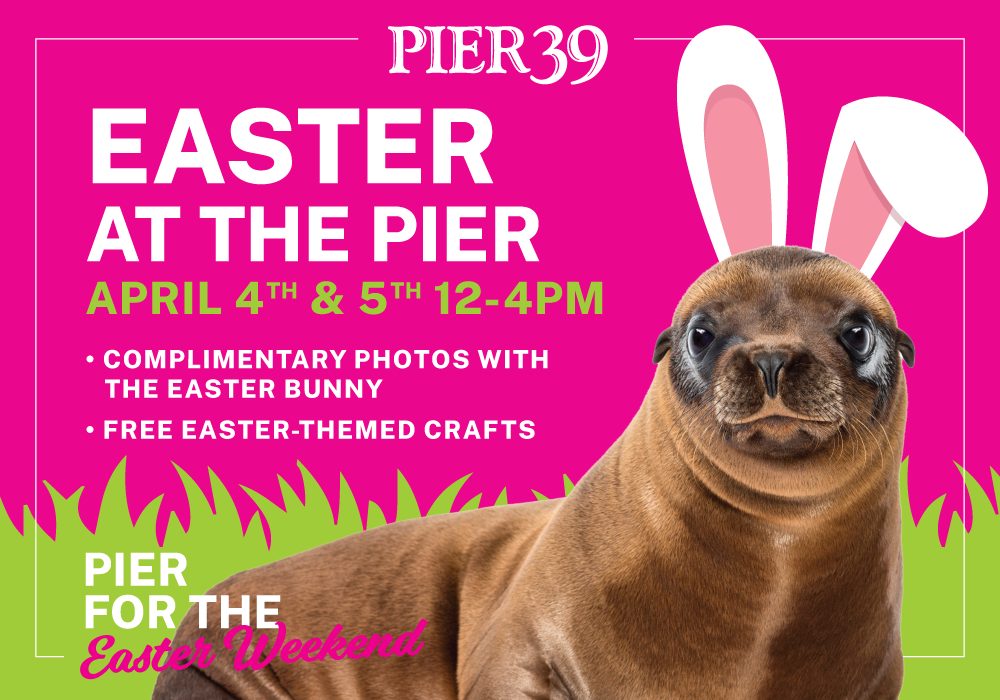 SF’s PIER 39 Easter Bunny Weekend (April 4-5)
