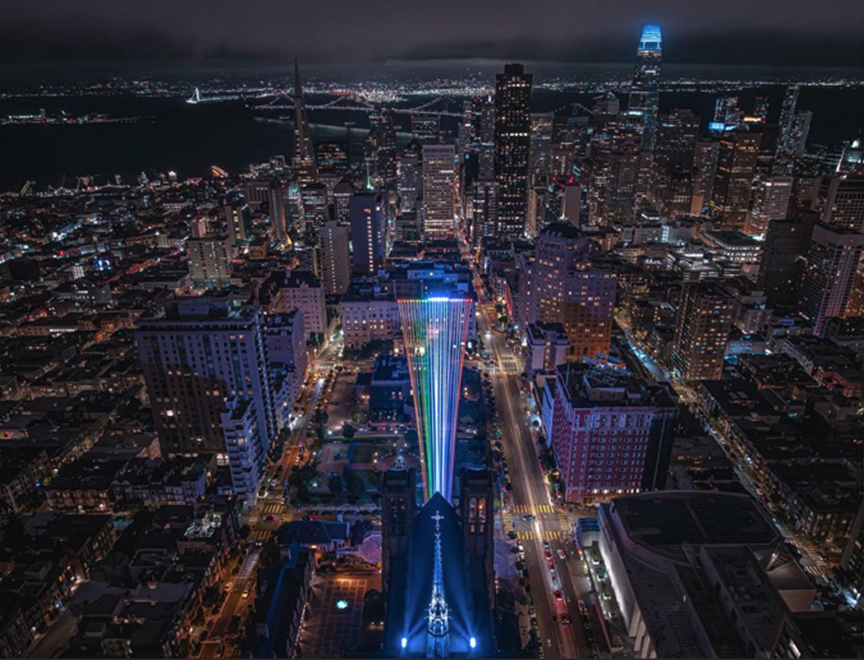 SF’s Grace Cathedral’s “Rose Window” Laser Light Show (Sept. 21-25)